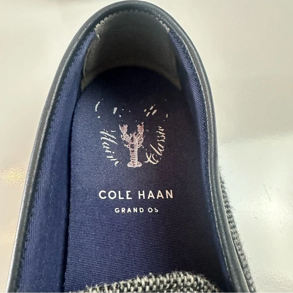 Cole Haan Men’s Penny Loafers Textured Gray · Black LeatherClassic Smart Casual